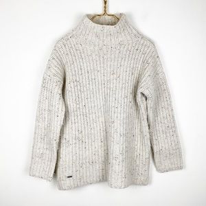 Joules Turtleneck Wool Blend Chunky Knit Sweater